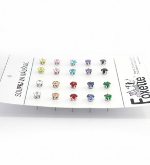 Gift cart of Earring 316L with 6mm cubic zirconia