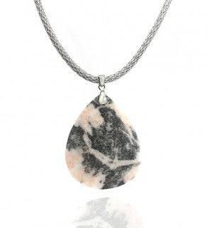 Mexican Jasper Pendant with necklace