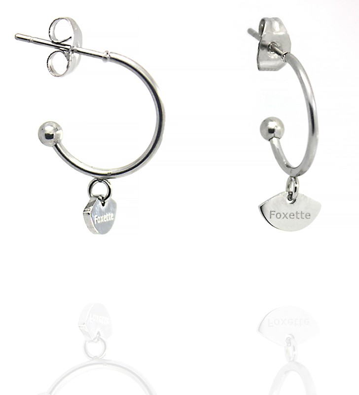 Stainless steel Circle Earrings Foxette