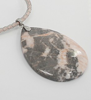 Mexican Jasper 52x40mm Pendant with necklace