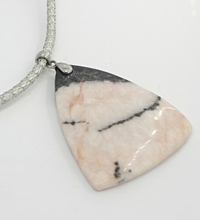Mexican Jasper 49x40mm Pendant with necklace