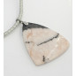 Mexican Jasper 49x40mm Pendant with necklace