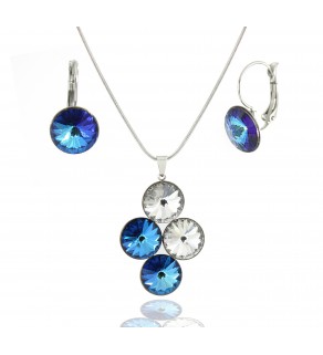 Souprava šperků Swarovski Krystal Bermuda Blue