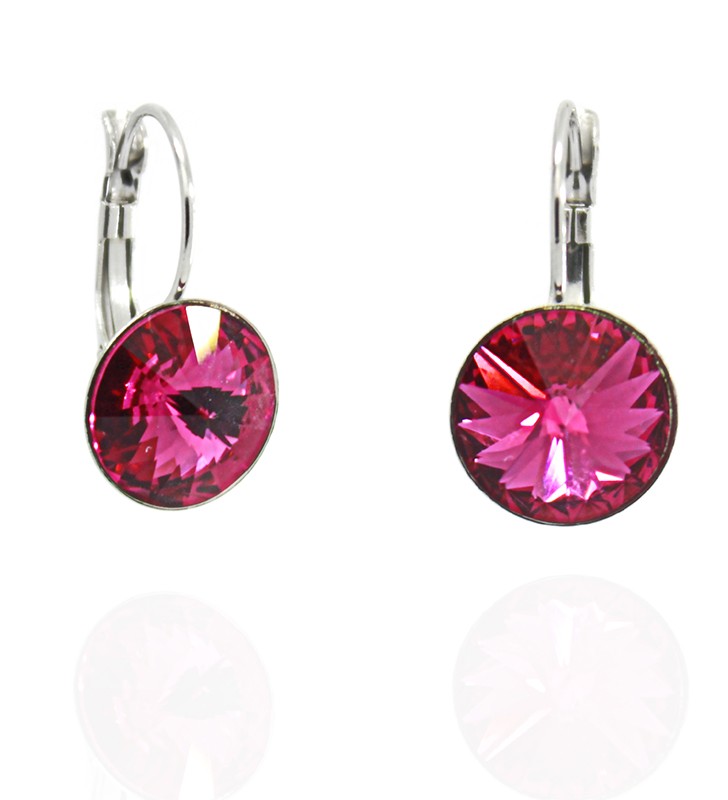 Earrings with Swarovski crystals