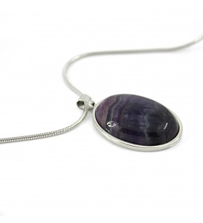 Purple fluorite Souprava šperků