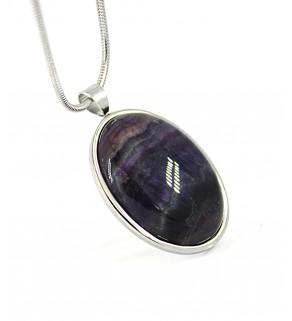 Purple fluorite Souprava šperků
