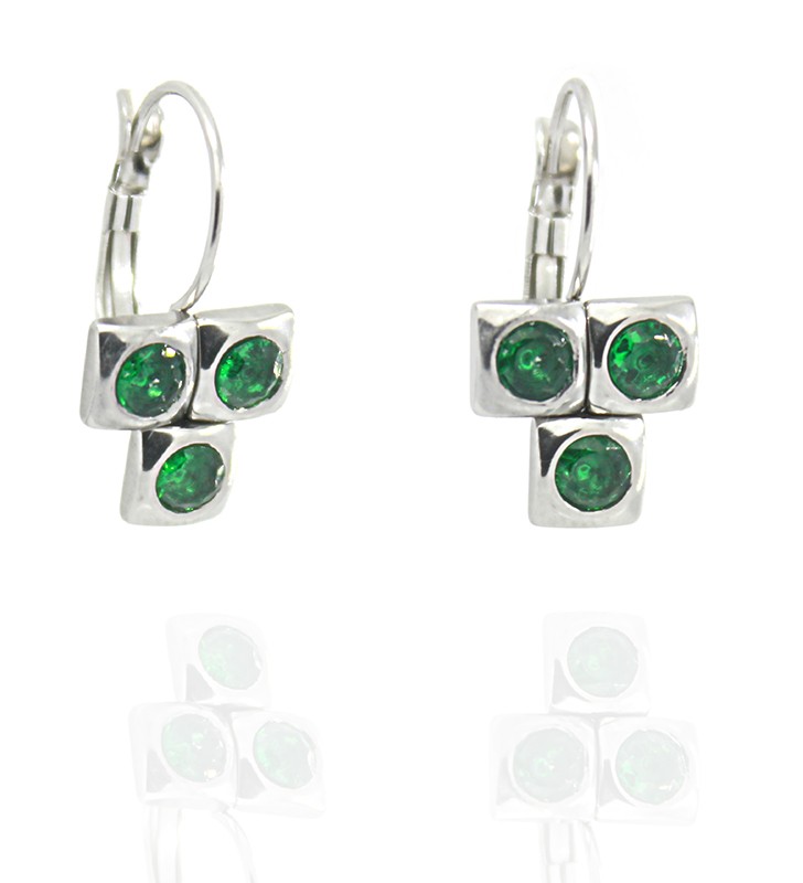 Green Zirconia earrings