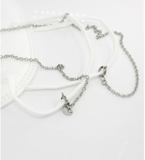 Stainless Steel Foxette chain for mask or glasses - 60cm