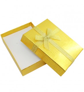 Zlatá krabička  na soupravu šperků 100mm