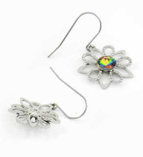 Stainless steel Flower Earrings