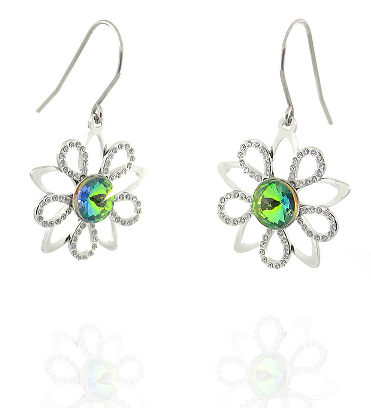 Stainless steel Flower Earrings