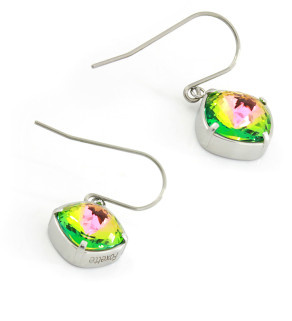 Stainless Steel earrings with crystal 12mm