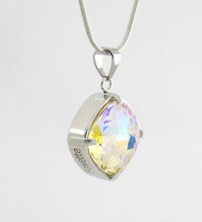 Stainless Steel Foxette Pendant with crystal