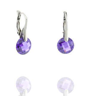 Stainless steel Cubic Zirconia Earrings Indulgence