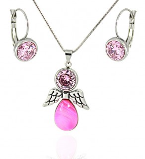 Jewelry set Pink Angel