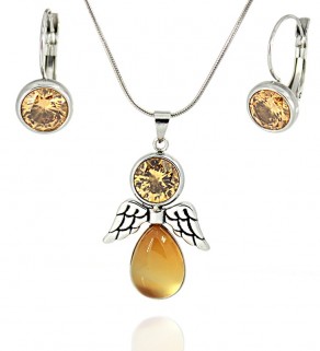 Pendant Gold Angel with chain