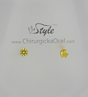 Earrings 14K Gold plated 4mm