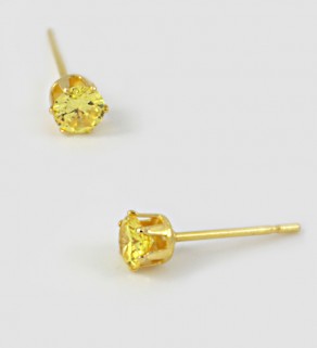 Earrings 14K Gold plated 4mm