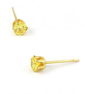 Earrings 14K Gold plated 4mm