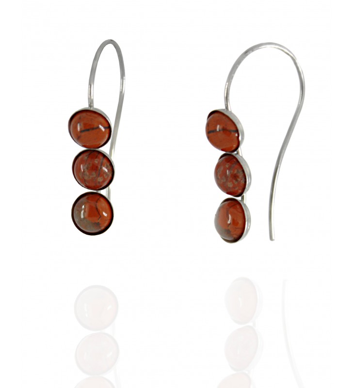 Earrings Jasper Brecciated